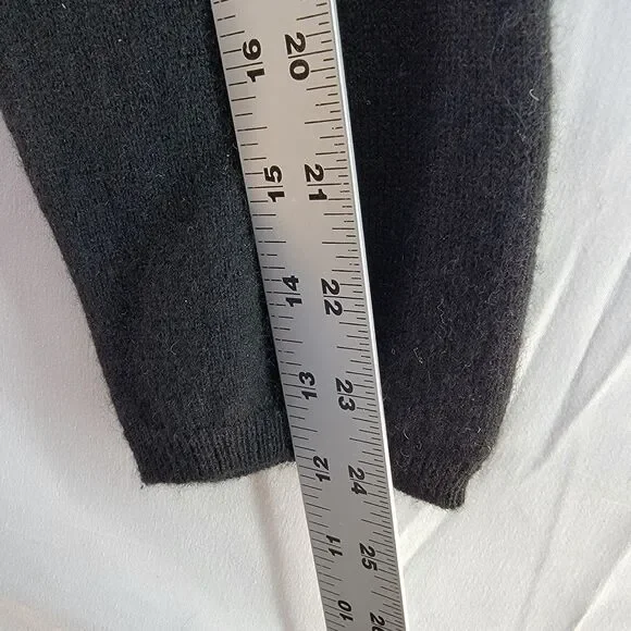 Charter Club 2-PLY 100% Cashmere Black Classic Turtleneck Sweater Size L - Picture 5 of 7